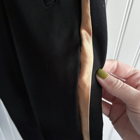 Rhude Black & Gold Side Stripe Jogger Traxedo Pants Size Small - Picture 5 of 11